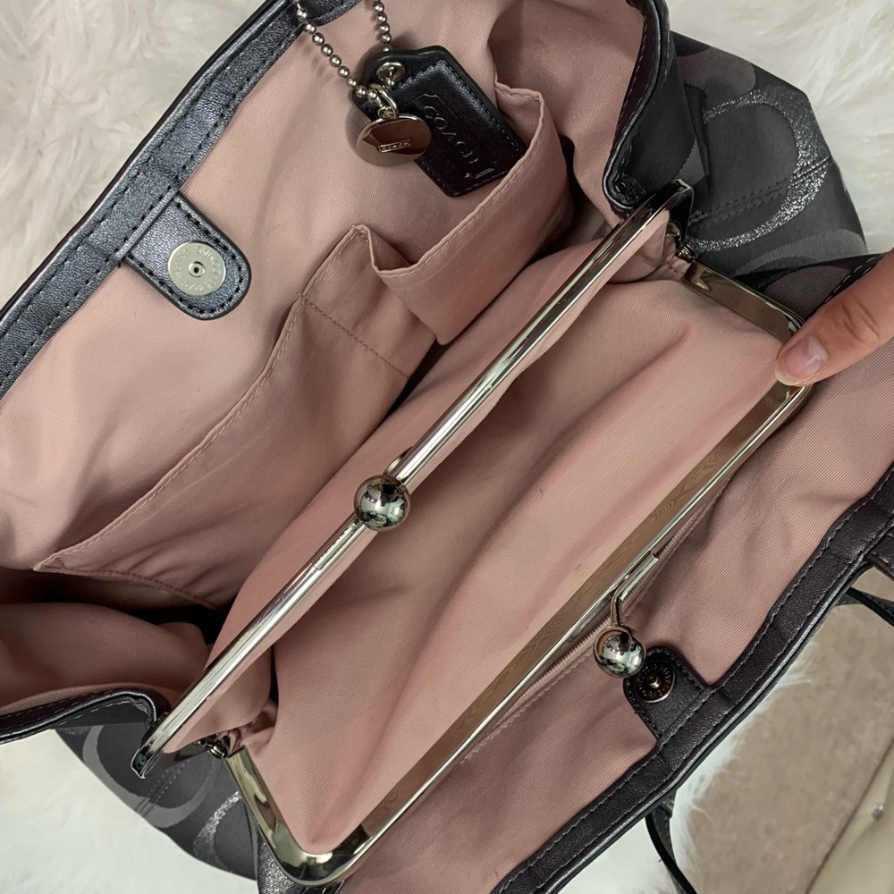 Gray Coach Purse - Picture 4 of 8